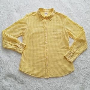 J. Crew Gingham Print "The Perfect Shirt"